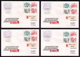 1984 VOLKSBRÄUCHE_ALLE 16 Einzelmarken TEIL-UNGEZÄHNT_R-FDC!