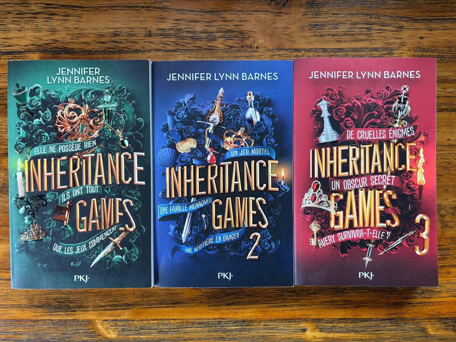 Libri: INHERITANCE GAMES 3 volumes – Usato da Martigny venduto da Sessalie