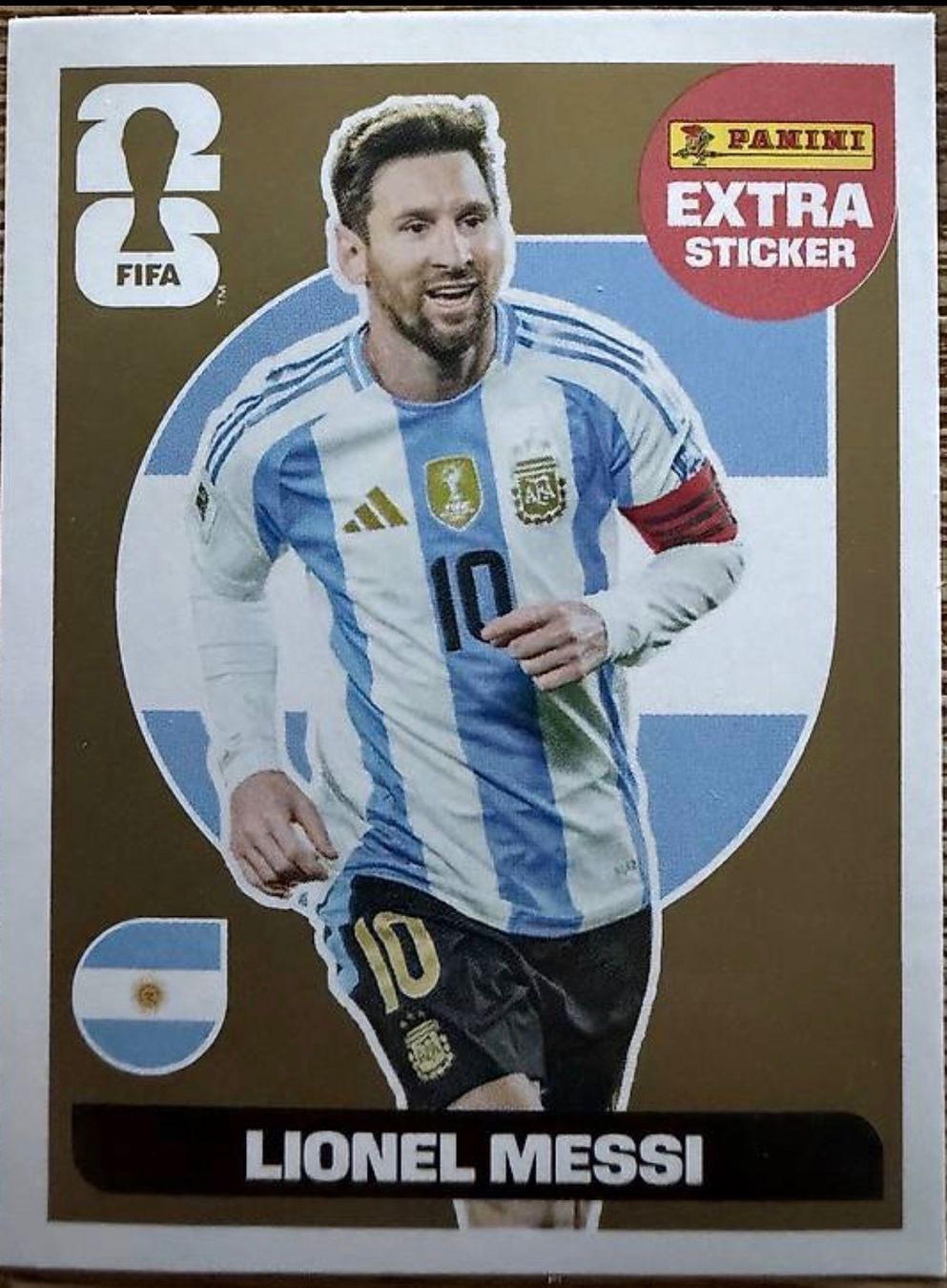 Panini Carte collezionabili: Panini Extra Sticker Messi Gold – Usato da Zürich venduto da Yvo619