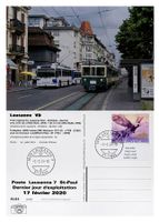 Lausanne St-Paul Post Bahn LEB Bt + Be 4/4 Bus TL NAW 788