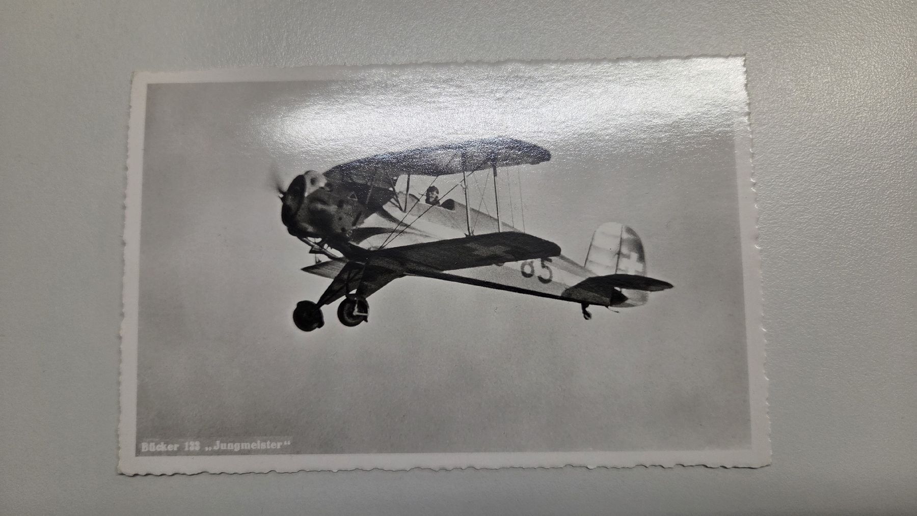 Cartoline postali: Ansichtskarte Flugzeug Bücker 133 Jungmeister – Usato da Arni AG venduto da Moth68