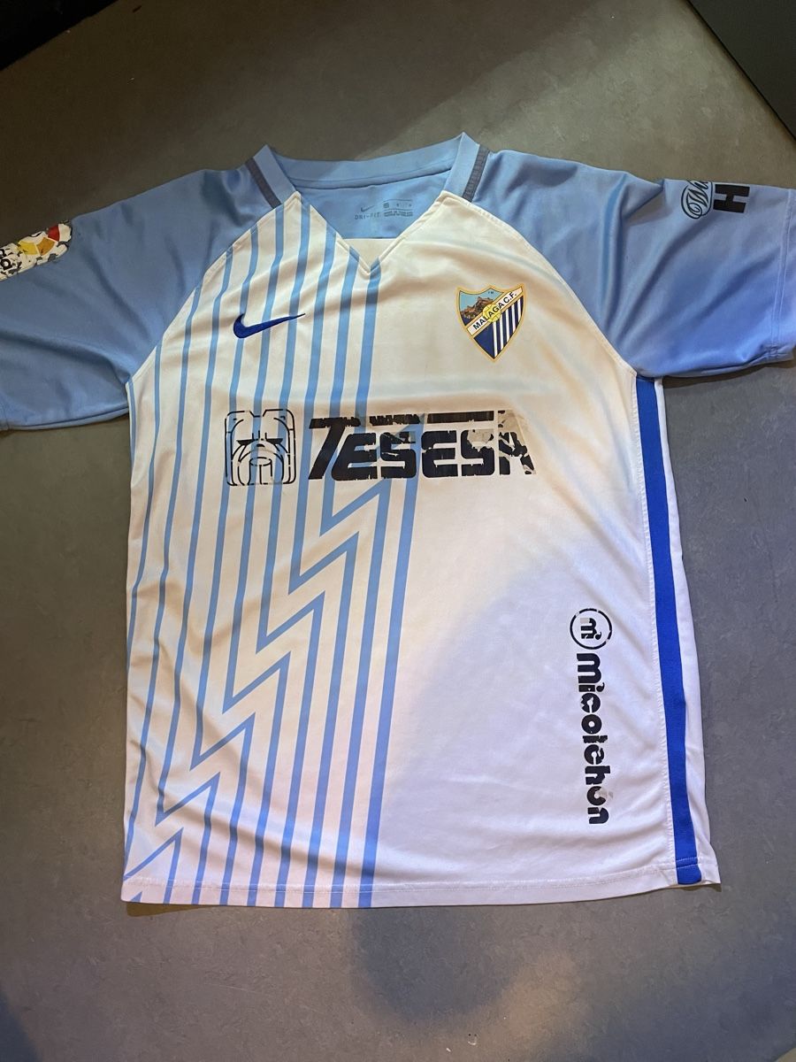 Nike Canottiere & Pantaloni: Malaga C.F. Heim Trikot Gr.L – Difettoso da Kerns venduto da jol_h6f8