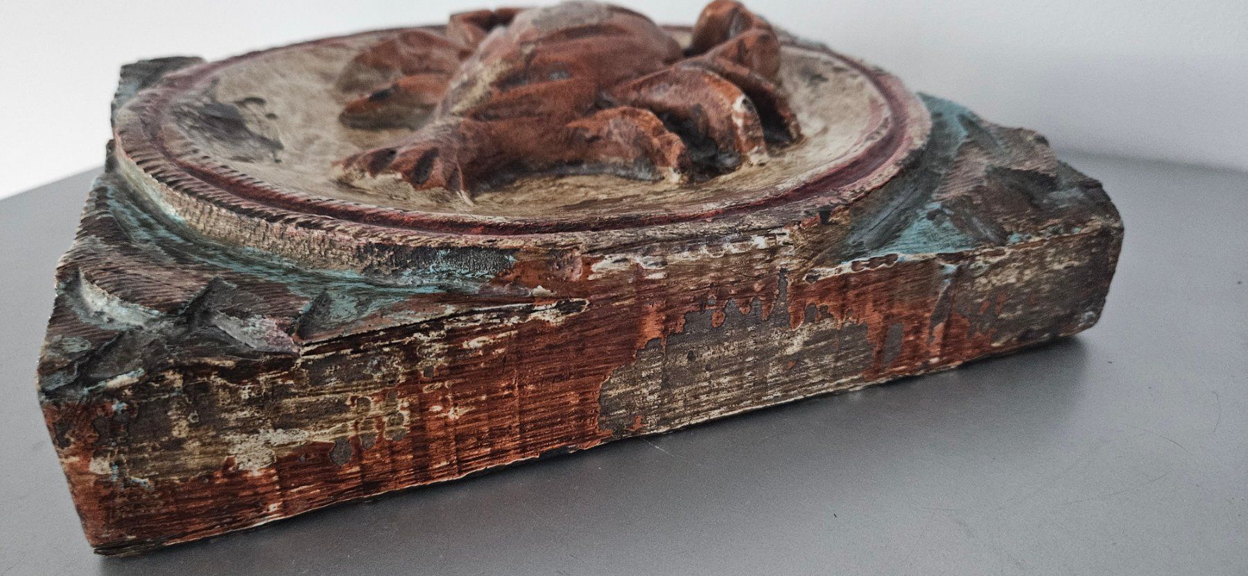 Alle Dekorationen: Antik Holz Relief Sternzeichen Krebs Hand Made – Gebraucht aus Uttwil von TG-Lupa 4