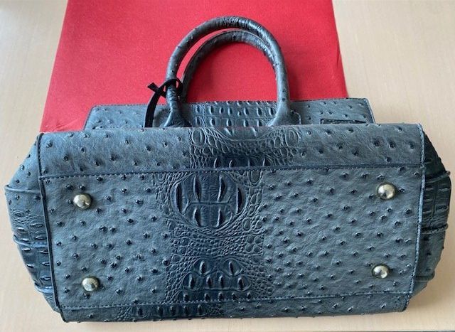 Taschen für Damen: Schicke Damenhandtasche Straussenleder Optik – Gebraucht aus Ergisch von July64 2