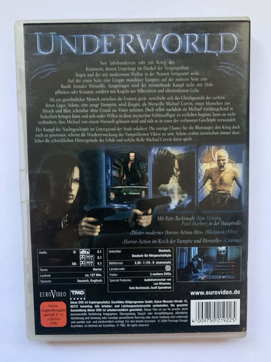 Tutti i DVDs: Film DVD Underworld Extended Version  – Usato da Salavaux venduto da Lune_Diurne 1