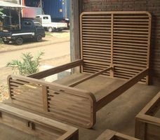 Einzelbett Doppelbett Teakholz Bett Massivholzbett Holzbett