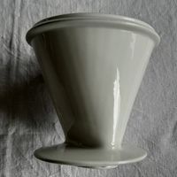 Vintage Melitta Kaffeefilter 103, Porzellan, weiss