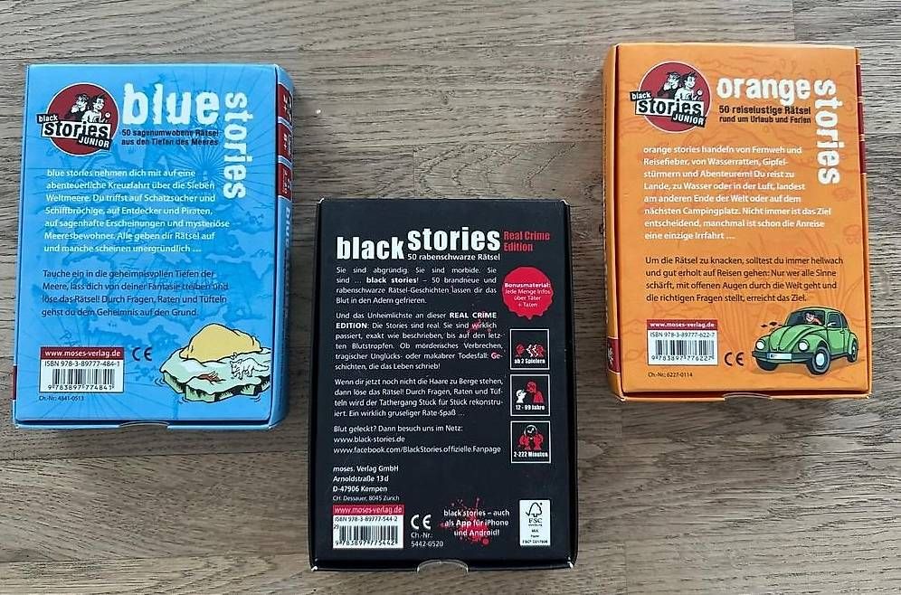 Giochi: Black-, Blue-, Orange Stories – Usato da Rorschach venduto da harry-the-great 1