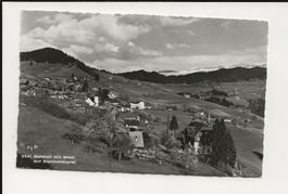 AK 1955 Goldiwil mit Blick auf Sigriswilergrat BE