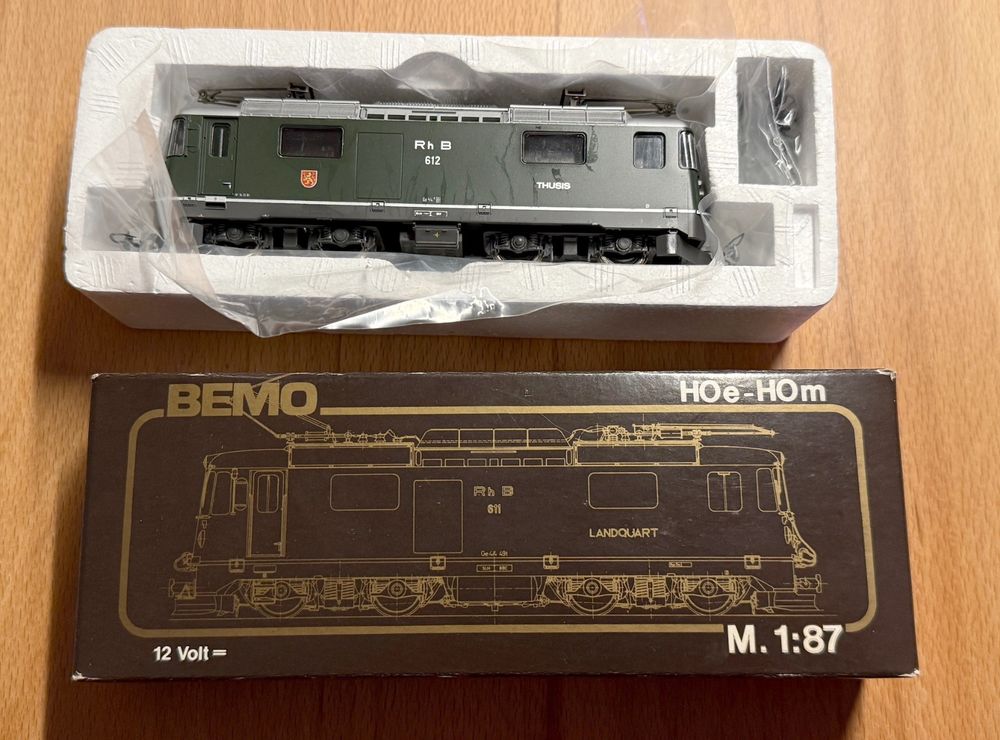 Bemo RhB Ge 4/4 II 612 Thusis grün - Analog (Neu (gemäss Beschreibung ...