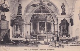 St. Gingolph - Intérieur de l'église  1912