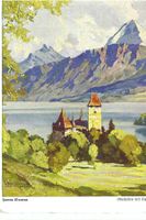 Oberhofen am Thunersee: Künstlerkarte Hanns Maurus;  Eiger