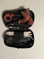 Pfeifen Set Lederetui 3 Pfeifen Zubehoer guter Zustand