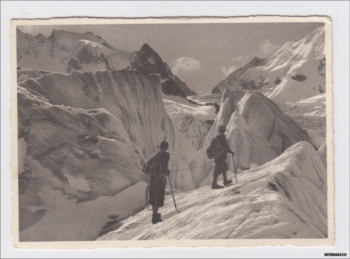 Cartoline postali: Alpinismus Tschiervagletscher 1951 – Usato da Basel venduto da intermezzo12
