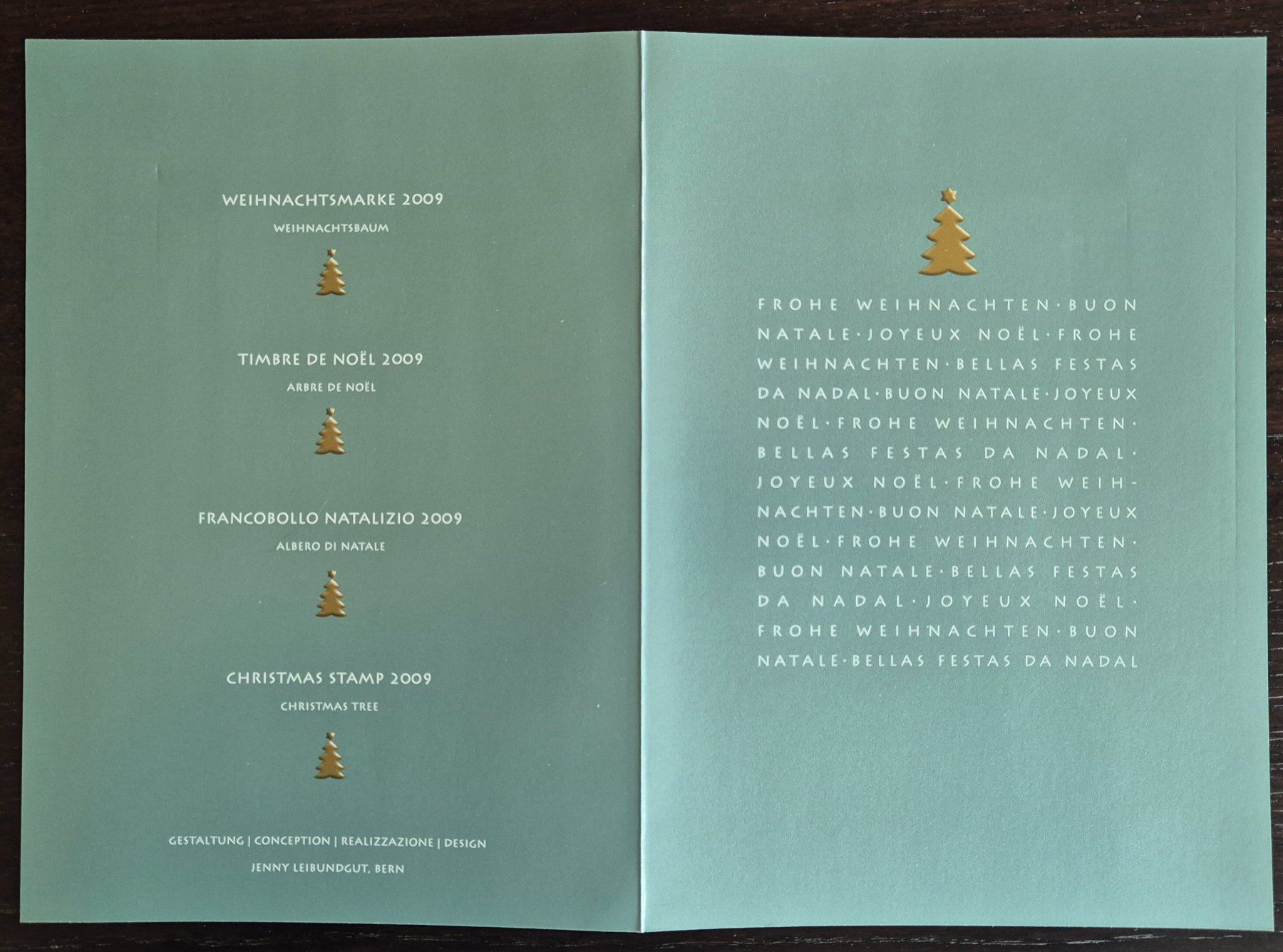 Tutti i francobolli: Weihnachtskarten mit Briefmarkenblock 2009 + 2011 – Usato da Buus venduto da papillon098 1