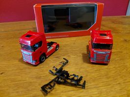 Herpa Set 2x Scania CS Zugmaschinen 2achs 1:87 Set1