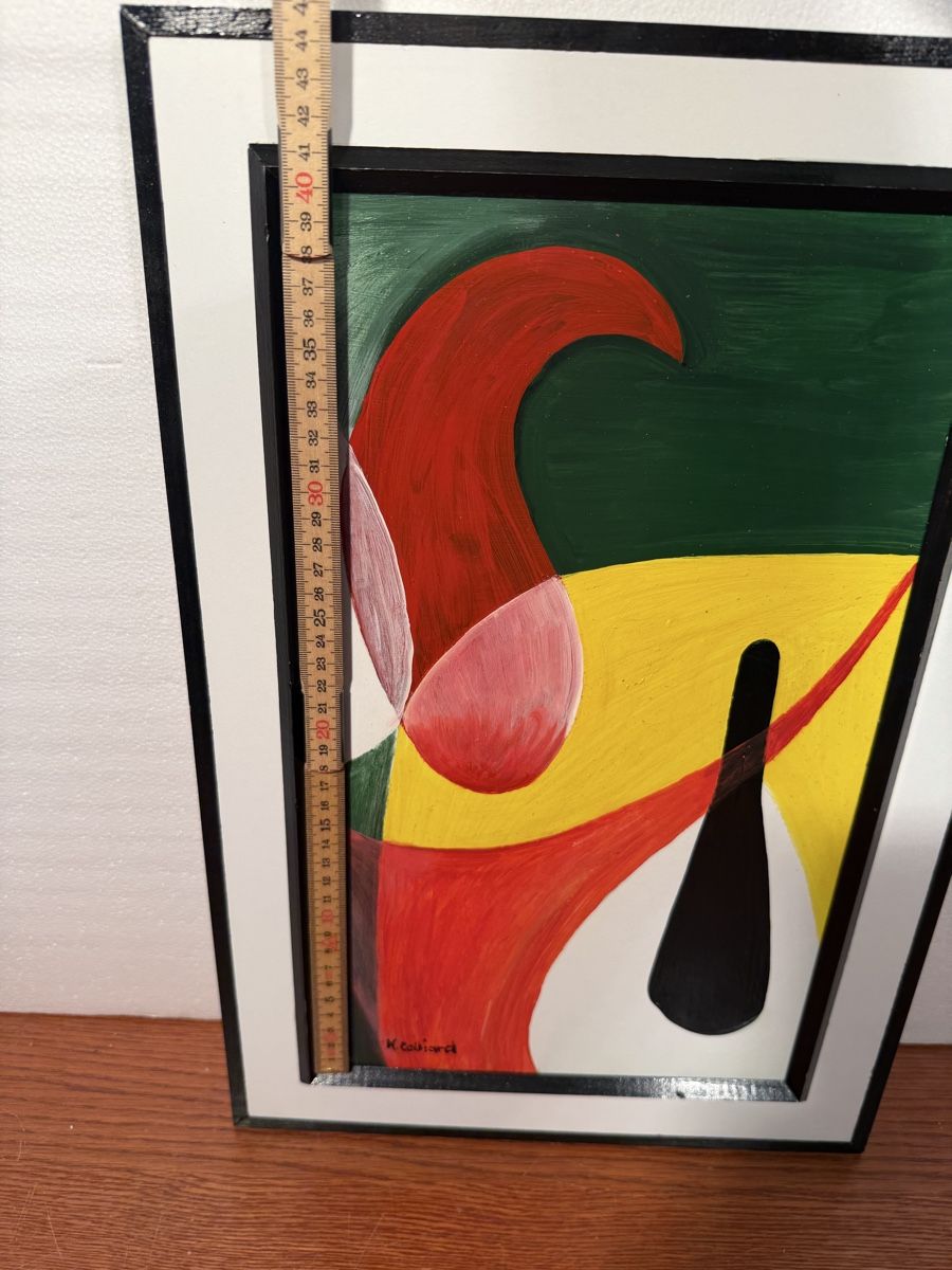 Dipinti: R. Collirad - Modern Art Painting Abstract – Usato da Lausanne venduto da artnouveau04 6
