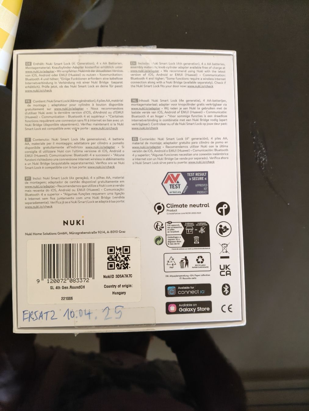 Nuki Cadenas: Nuki Smart Lock 4. Generation neu – Neuf avec emballage d'origine à Seuzach par bue_zcq5 2