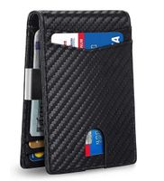 Card Wallet Geldklammer RFID Karten Schutz Kohlefaser Design