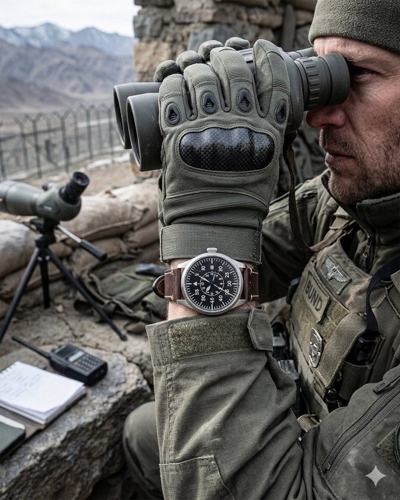 Uhren: Armbanduhr "Militär-Beobachter Stil" – Gebraucht aus Zug von urzeit 3