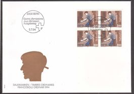 1994 Mensch und Beruf - Schreiner FDC 4er