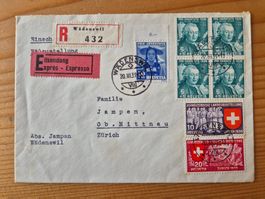 CH-Expressbrief aus 1939 Zustand gemäss Bilder