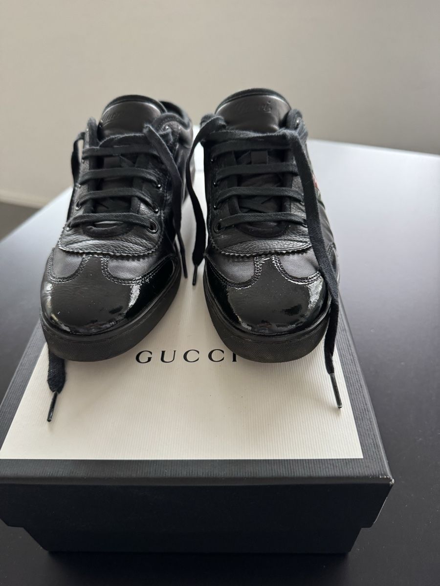 Gucci Chaussures hommes: Gucci Sneaker schwarz Leder – Neuf (Voir description) à Zürich par Jen10 8