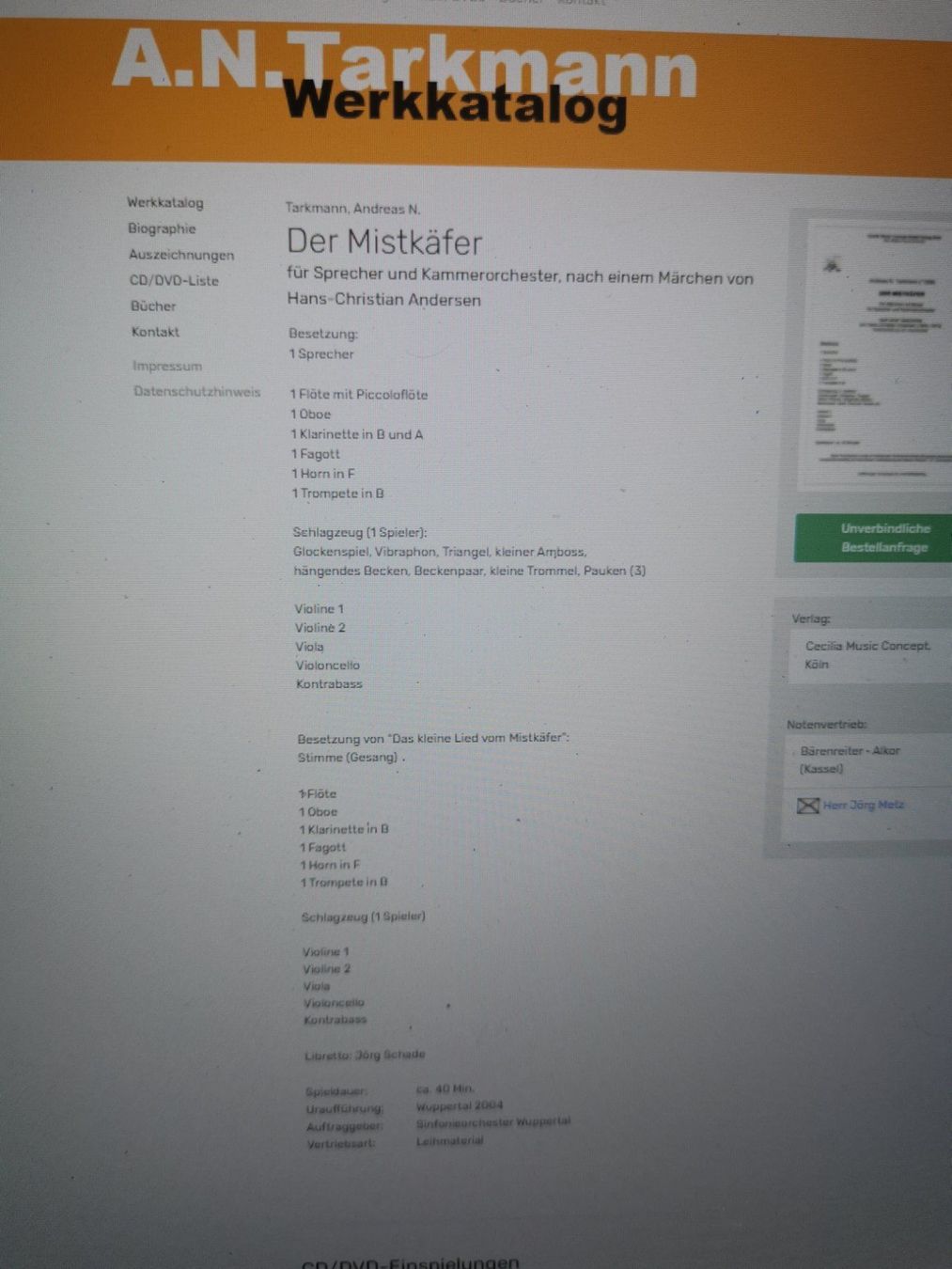 Hörbücher: Der Mistkäfer, Die Geschichten vom Bär – Gebraucht aus St. Margrethen SG von Goldig 5