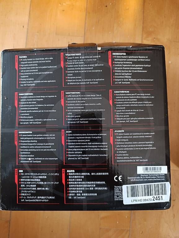 Sharkoon Cuffie: Gaming Stereo Headset RUSH ER – Usato da Utzenstorf venduto da bimico 1