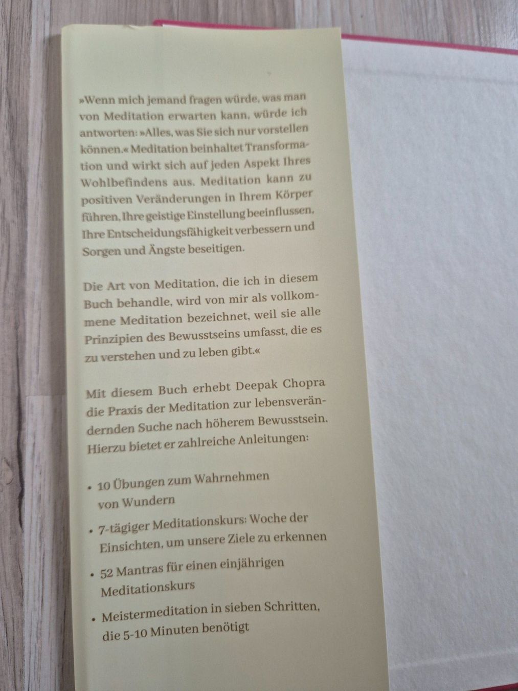 Bücher: Vollkommene Meditation von Deepak Chopra – Gebraucht aus Abtwil SG von Delfine5 3