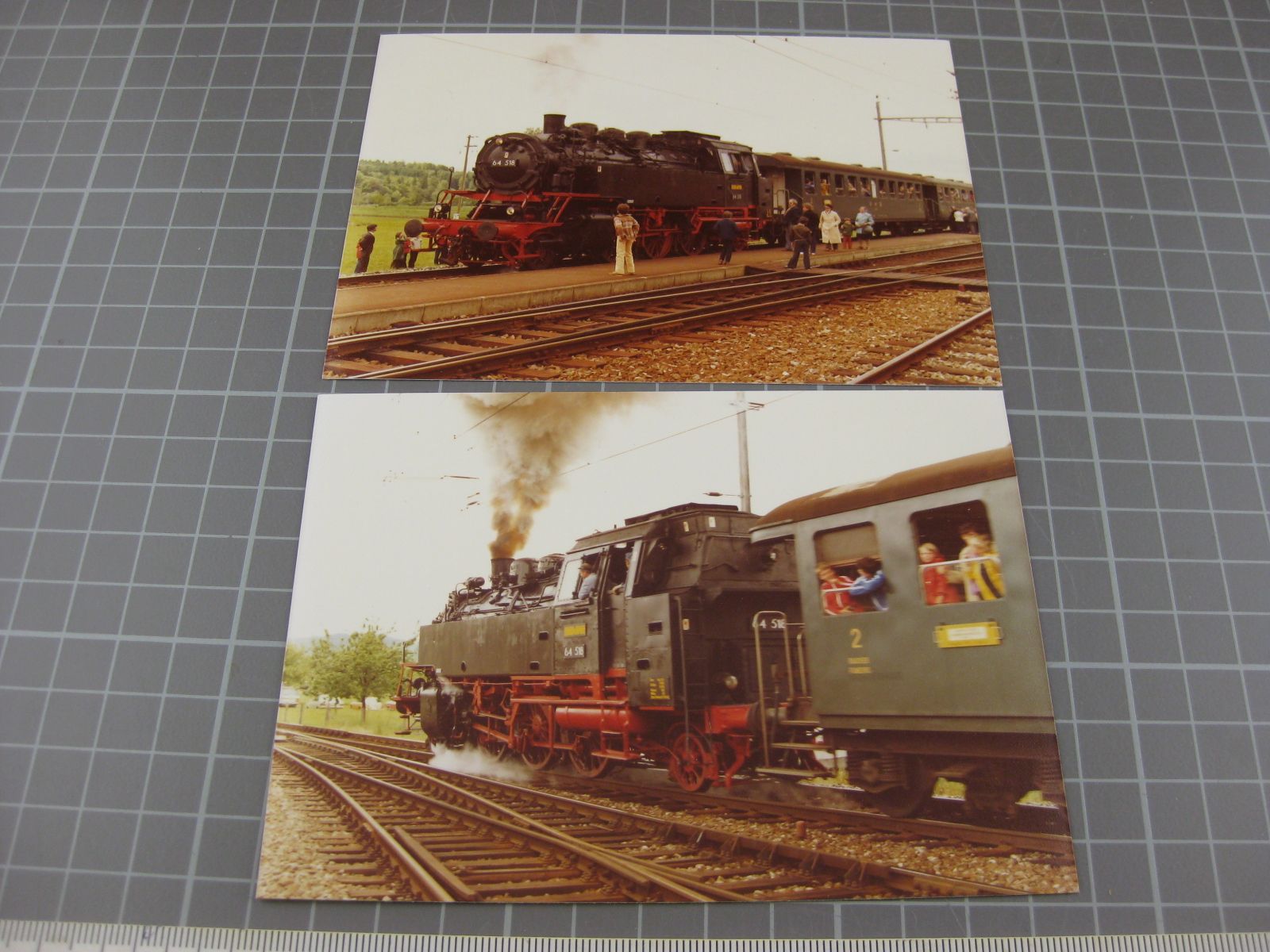 Cartoline postali: 2x VHE Bubikopf BR 64 Dampflok – Usato da Malters venduto da Marosko