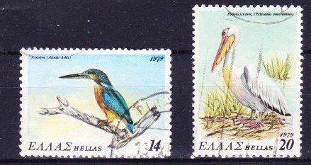 Alle Briefmarken: 2 Timbres Grece 1979 - Obl. – Gebraucht aus Blonay von Leglaude_01