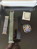Apple Watch Ultra 1 mit Zubehör, 3 Bänder, Schutzring
