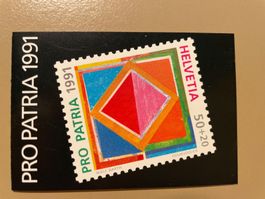 Pro Patria 1991 Briefmarkenheft 1991  1.Tag