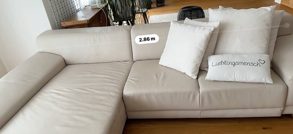 Divani: Ledersofa weiss – Usato da Rickenbach b. Wil venduto da ammanna 2