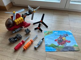 Hubschrauber mit Werkzeug (Lego Duplo kompatibel)