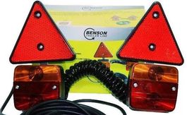 Anhänger-Beleuchtungssatz magnetisch mit Dreieck /7,5m Kabel