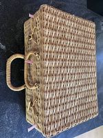 Vintage Picknickkorb / Campinggeschirr