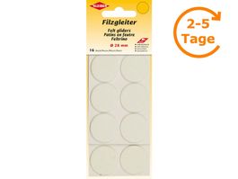 Filzgleiter 28 mm,16 Stück,  weiss
