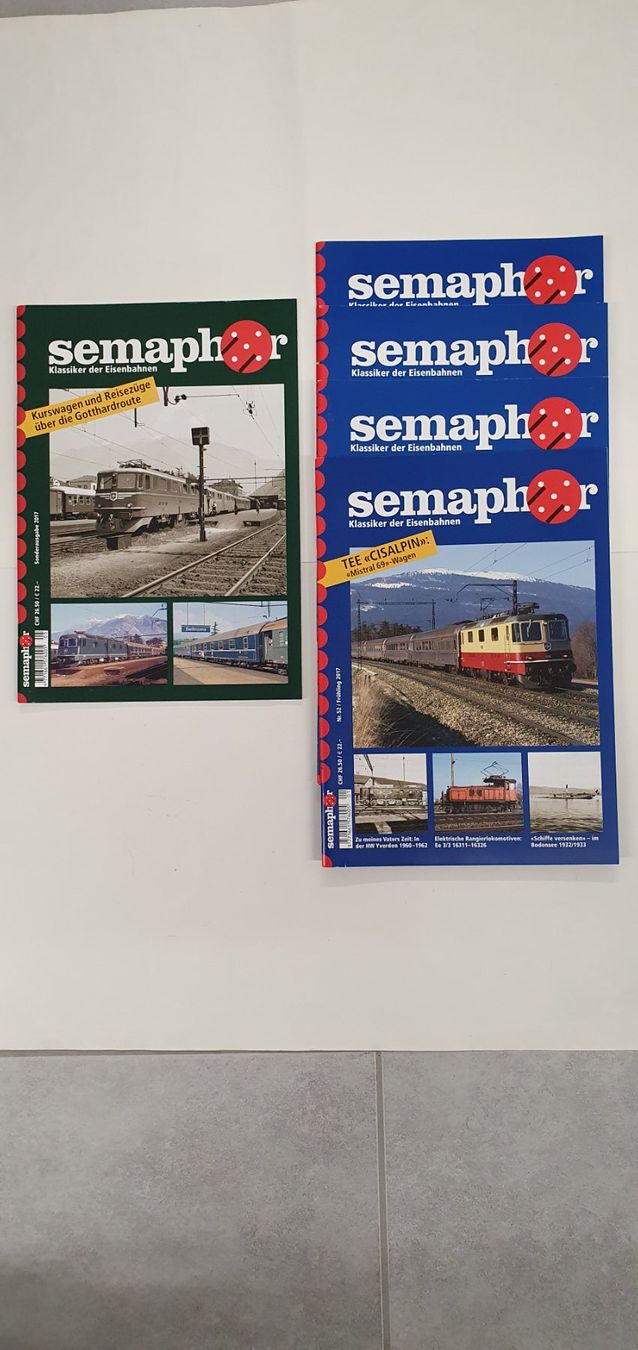 Riviste & Magazine: Semaphor 2017 (4Hefte) & Sonderausgabe 2017 – Usato da Würenlos venduto da jub_nd5j