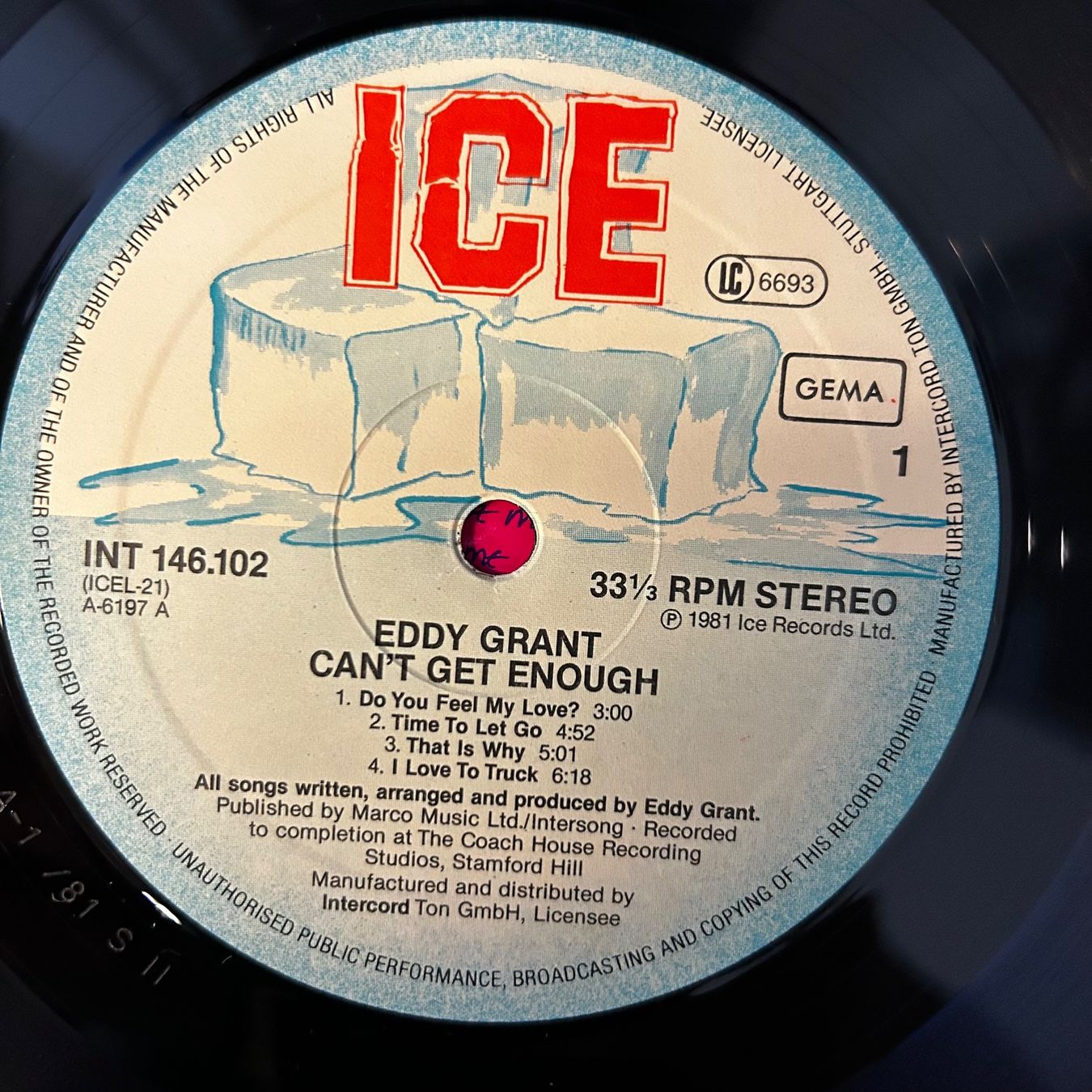Dischi in vinile: Eddy Grant - "Cant Get Enough", Vinyl Schallplatte – Usato da Aesch BL venduto da BernisFlomi 2