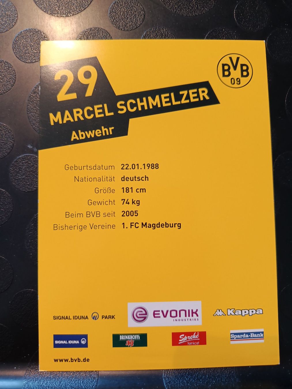 Autografi: Marcel Schmelzer - BVB - Borussia Dortmund - Handsigniert – Usato da Menziken venduto da Artographs 1