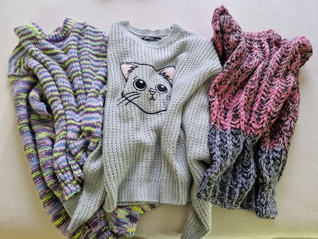 3 Knit Sweaters ASOS Design Kids XXS