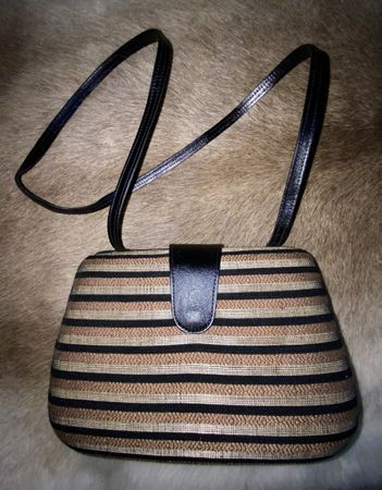 Elegante Lindy Handtasche mit Streifen - Top Zustand!