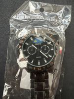 Armbanduhr GENEVA Herren Quarz schwarz Neuware