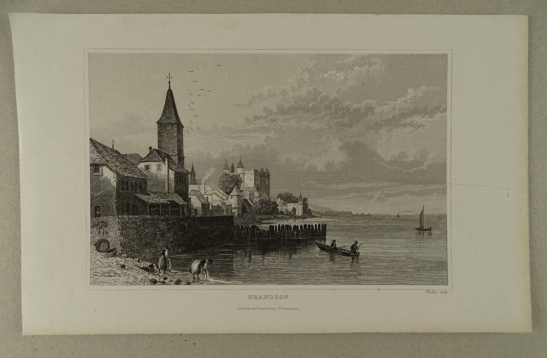 Incisioni: GRANDSON, STAHLSTICH 1836/1838 – Usato da Grüningen venduto da Kartensammler