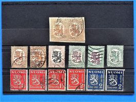 FINNLAND - Werte 1917/1930