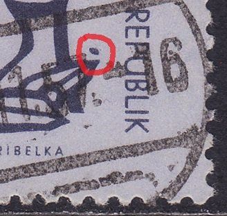 Tutti i francobolli: DDR Plattenfehler MiNr. 550 I (blauer Fleck) – Difettoso da Gränichen venduto da Teufenthaler 1
