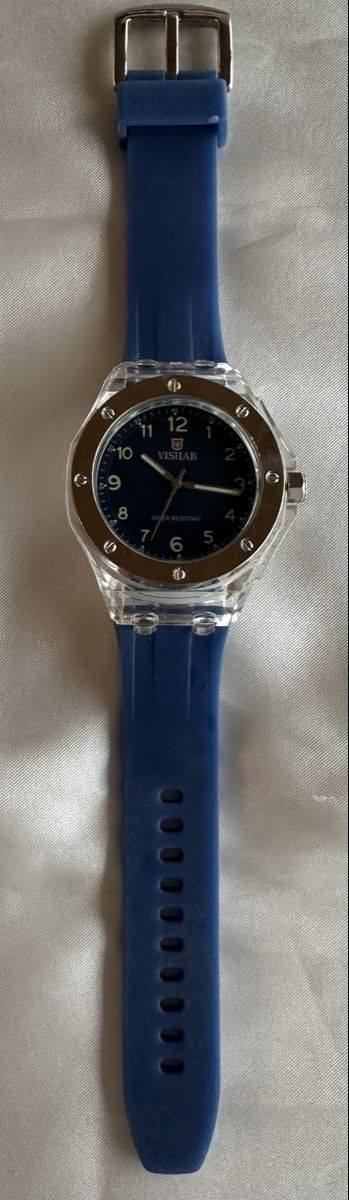 Orologi: Visitab, neuwertig mit blauem Silikonband – Usato da Untersiggenthal venduto da TimeandShine 4