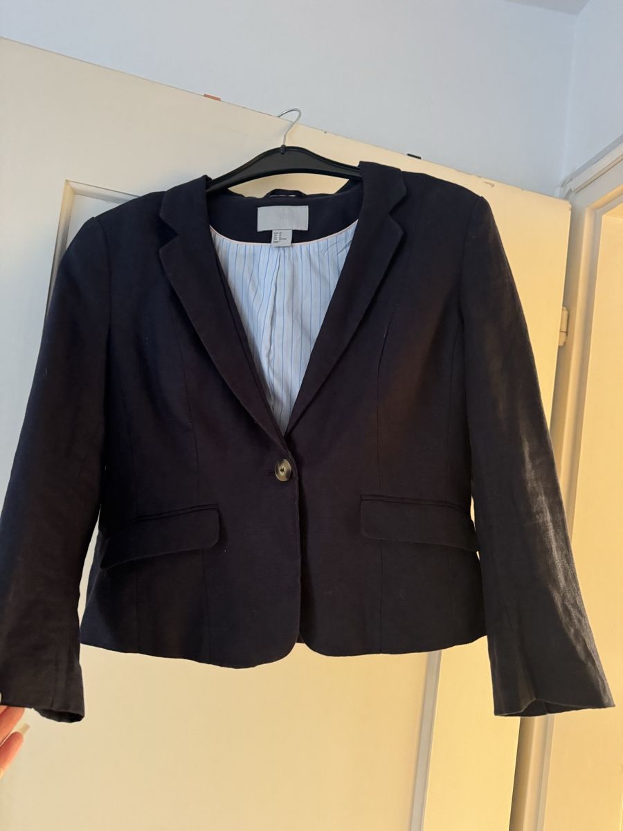 H&M Giacche: H&M Blazer, Gr. 40, Dunkelblau – Usato da Pfäffikon ZH venduto da Tetu.33